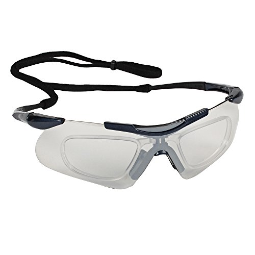 Защитни очила KleenGuard Nemesis с инкрустации Rx (38507), Защитни очила OTG, Фарове за лещи за помещения / улица, дограма синьо