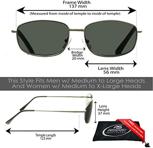 Слънчеви очила ProSport Reader За Мъже и Жени с Полнообъективными очила За четене без линии - НЕ БИФОКАЛНИ