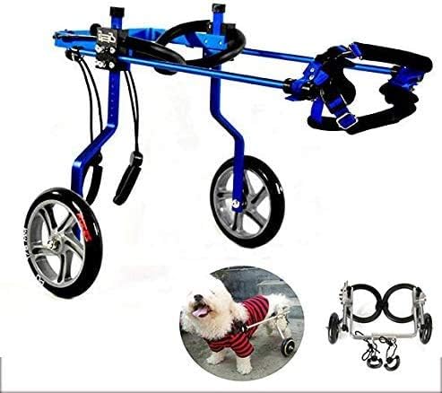 Инвалидна количка GaoFan за домашни любимци, Увреждане на Задните Крайници, Мотопед за домашни любимци с 2 Колела, Регулируем