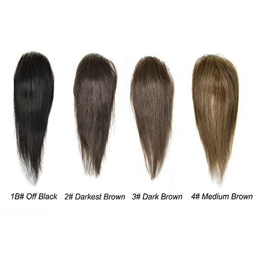 Американски топперы за коса за жени 6x8 см, прозрачни Поли-парчета за коса, Crown за лесно косопад, Истончающий Косата е, без бретон, косата