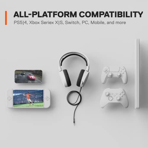 Конзола SteelSeries Arctis 3 - Жичен детска стерео слушалки за PlayStation 5/4, Xbox Series X | S, Nintendo Switch, виртуална