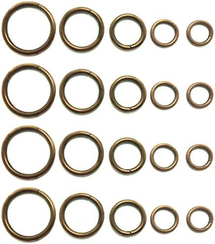 YIXI-SBest 50 бр., бронзова Разнообразни, Многофункционални метални о-пръстен за чанти, пръстен за ръце, аксесоари Направи си сам, 13 мм,