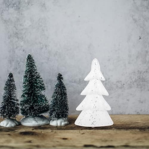 Cabilock Пенопластовый Конус Коледно Дърво за Занаяти Собствените си ръце, Бяла Коледна Елха Занаяти Маса Централно Украса