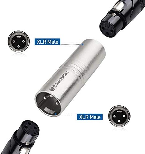 Кабела е на стойност 2 комплекта микрофонного кабел Премиум-клас XLR-XLR, 6 фута, Бескислородный Меден кабел XLR от мъжа към