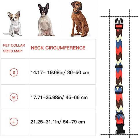 Найлонов Яка Timos за Малки, Средни и Големи Кучета Регулируеми Основни Нашийници за Кучета
