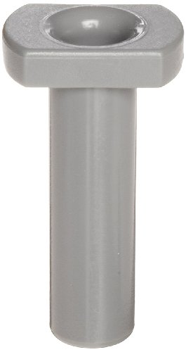 John Guest PI0808S Фитинг за тръба от съполимер ацеталя, мъниче, диаметърът на пръта 1/4 (опаковка от 10 броя), сив