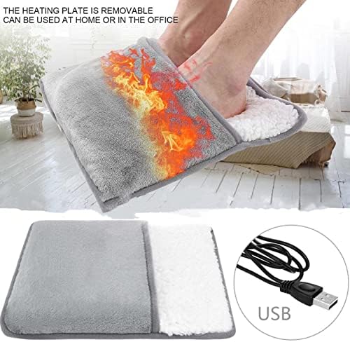 BHUI Електрическа Топло за Краката, Зареждане чрез USB, Моющаяся Битова топла вода чанта За Краката, Печка, Мека Плюшена