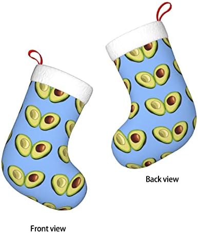 Коледни Чорапи Augenstern С Авокадо Във Формата На Сърце, Двустранни Чорапи За Окачване На Камина.