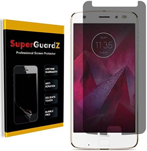 Защитно фолио за екрана на Motorola Moto Z2 Force [Защита от проследяване за поверителността на личните] - SuperGuardZ, Със защита от