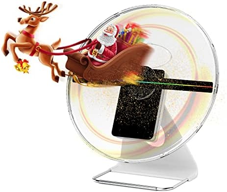 Вентилатор с 3D-голограммой с Wi-Fi, 12-инчов Холографски проектор видео с висока разделителна способност 512 пиксела, Графични и 3D видео