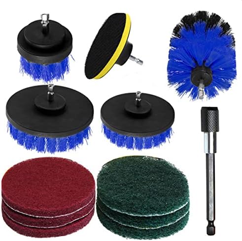 Alipis Комплект Накладки За поставяне на плочки Extend Home Cleaning Мрамор Авто Скрубер Blue Power Scrub Kit с Полировальными