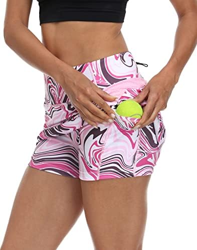 Дамска Спортна пола-скорт LRD с джобове Golf Skort за Тенис на оборотите
