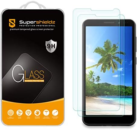 (2 опаковки) Supershieldz, Предназначени за защитни фолиа, изработени от закалено стъкло Orbic Maui, която предпазва от надраскване,