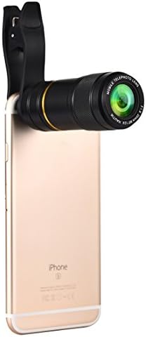 Калъф за телефон HK-005 Универсален телеобектив 12x20 мм F1.8 със скоба, за iPhone, Galaxy, Sony, Lenovo, HTC, Huawei, Google,