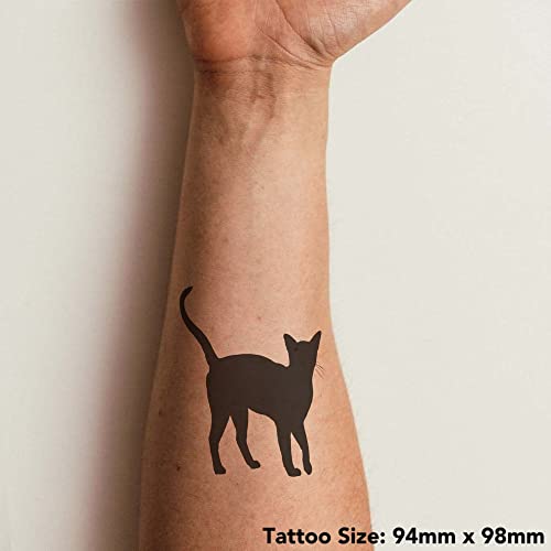 Временни татуировки Azeeda 4 x Силует абисински котки (TO00058472)
