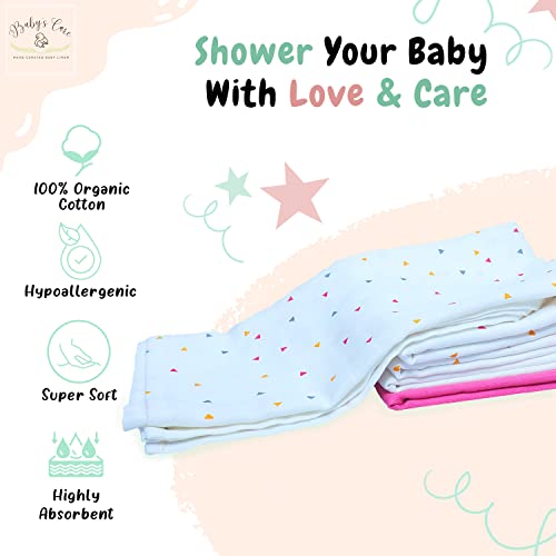 Памперси на БЕБЕТАТА CARE от плат за оригване на бебето, Супер Мека кърпа, за оригване на бебето от органичен памук,