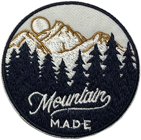 Планински 3 Тъмно синьо Бродирана кръпка, направена от собствените си ръце, от чугун, желязо или Пришитый Декоративен Сувенир за