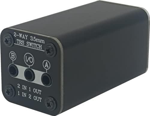 SPRODIO 2 Порта Стерео с 3.5 мм аудио преминете скоростна избор Пасивен 1/8 TRS A/B switch със Заземяване MD21
