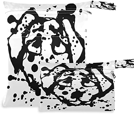 ZZXXB С Принтом Куче известни далмация, Водоустойчива Чанта за Влажни Събиране, многократна употреба Текстилен Пелена, Влажна, Суха Чанта