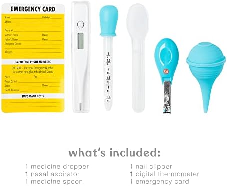 Детски медицински набор от Smart Care Fisher-Price от 6 предмети, вещи от първа необходимост за бебета, Подаръчен комплект за деца, Включва