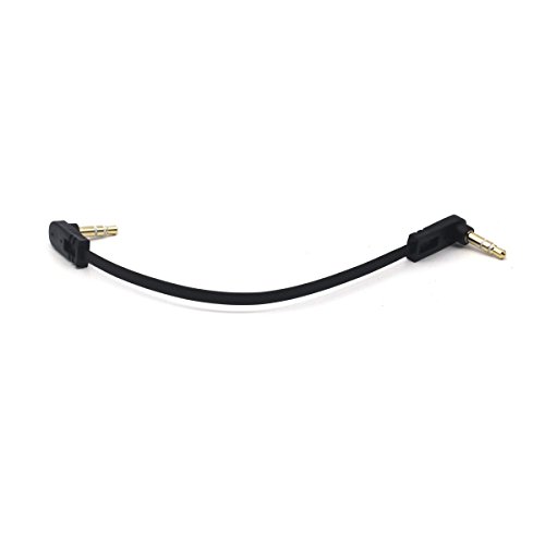 Аудио кабел Kework 3,5 мм, 2 комплекта 15 см 1/8 3,5 мм Жак TRS Male-TRS Male Стерео аудио кабел Конектор AUX Кабел за слушалки, автомобилни