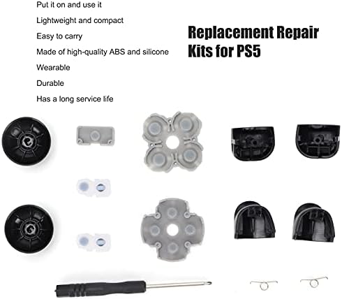 Комплект модове за контролер Jopwkuin, Сменяеми Комплекти за ремонт на Светлина с Малка Отвертка за PS5