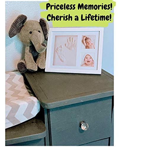 Novarena Отпечатък на детска химикалки, Рамка за снимки с орнаменти на паметта, Комплект за новородено, 2 МОЛЬБЕРТА, 4