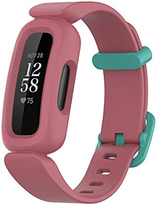 Сменяеми въжета ECSEM, Съвместим с smart часовника Fitbit Ace 3, Мек Силикон каишка за часовник Fitbit Ace 3 за деца (3 опаковки)