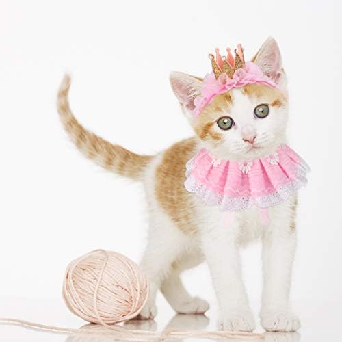 Шарена кърпа Legendog Cat за котки, Костюми на Принцеса Котки за котки, Красиви Дантелени Кърпи за кучета и Аксесоари под формата на Котешки