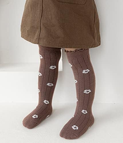CHUNG/Чорапи до коляното за малки момичета, Памучни Чорапи от 0 до 7 години, Обикновена, С нос, Тънки, Пролет-Лято