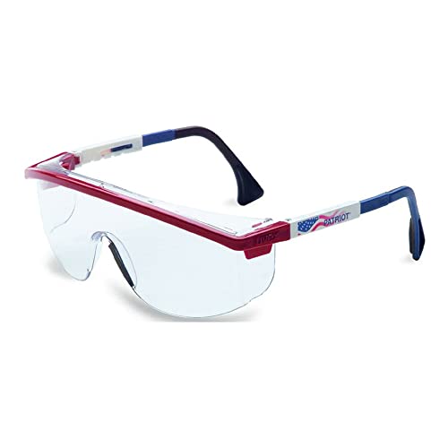 Защитни очила UVEX by Honeywell 763-S1359 Astrospec серия 3000, Черна дограма, Прозрачни лещи, покритие Ultra-dura срещу драскотини, лък тел