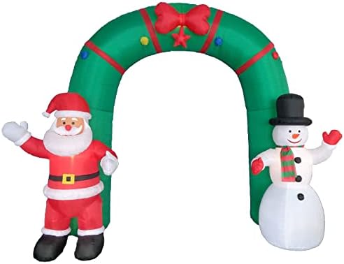 Два комплекта бижута за Коледно парти, в това число надуваема арка Дядо Коледа под формата на Снежен човек с височина 10 метра и Надуваема