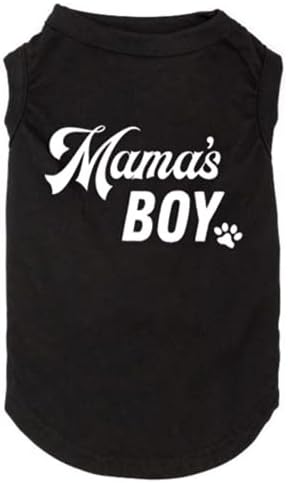 Тениска за кучета Futmtu, часът на мама момче, Облекло за кучета за маминой момичета, Костюм за папиного момче, Костюм със Слоган