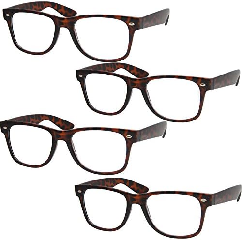 4 Чифт Луксозни Очила За четене - Четци с Пружинным тръба на шарнирна връзка Стандартна засаждане