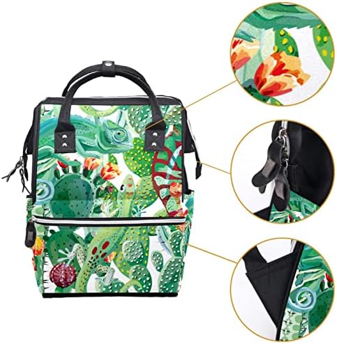 Пътен Раница GUEROTKR, Чанта За Памперси, Рюкзачные Чанти За памперси, зелено животно-растителен модел