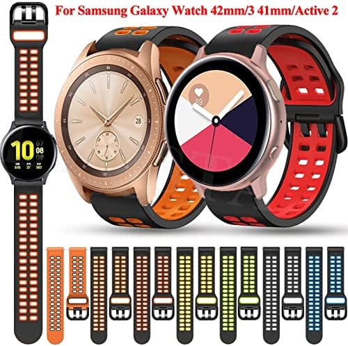 Wtukmo 20 мм Въжета за смарт Часа на Samsung Galaxy Active 2 40 44/3 41 мм Каишка Спортен Наручный Гривна Watch4 40 44 мм Класически