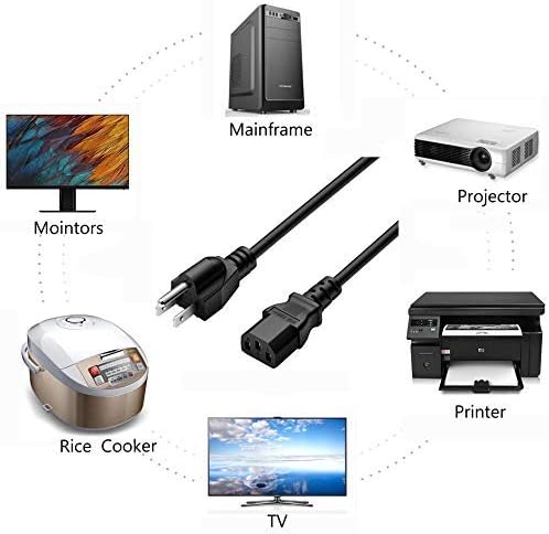 Захранващ кабел Подходящ за динамиката Ion Pathfinder Сверхмощного Компютърен монитор Dell Alienware Precision Gaming HP Elitebook Asus ROG