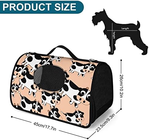 Сладка Крава Переноска За Домашни Любимци Puppy Малка Чанта За Носене Чанта за Пътуване На Открито Пазаруване
