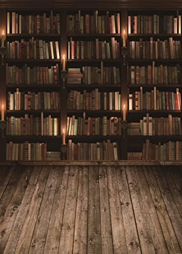 Eainb Реколта Дървена лавица за книги на Фона на Класически Книги Библиотека Фон За Снимки с Дървени подове, Стари шкафове Тапети