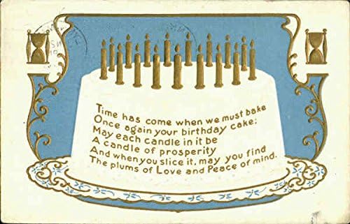Празничната торта, оригинални антични картичка 1911 година на издаване