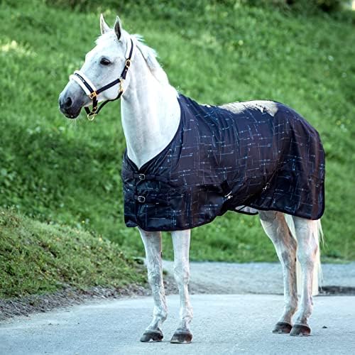 Лятна чаршаф за коне, Horze Fairfax с защита от uv - Тъмно син - 75 см
