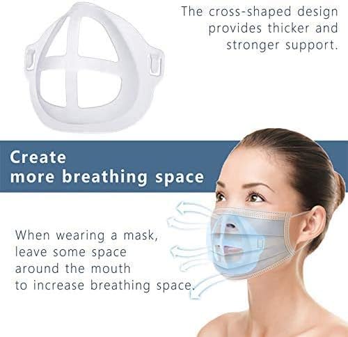 3D Скоба за маски Вътрешна поддържаща рамка Носенето на хладно скоба Не се допуска попадане тъкани в устата си Повече пространство за