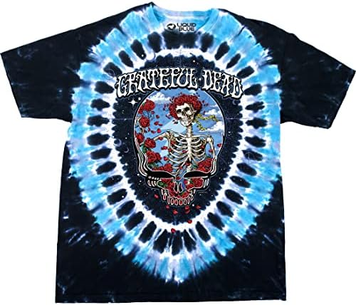 Течна Синя Мъжка тениска Grateful Dead Кради си Берту