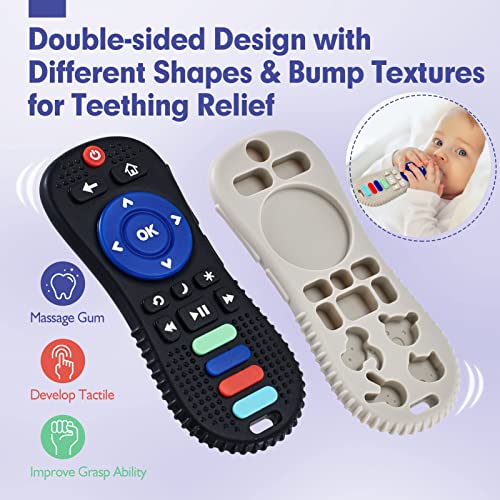 Играчки за никнене на млечни зъби за деца от 6-12 месеца - 2 бр., Дистанционно прорезыватель за дете с клипове и поводками от