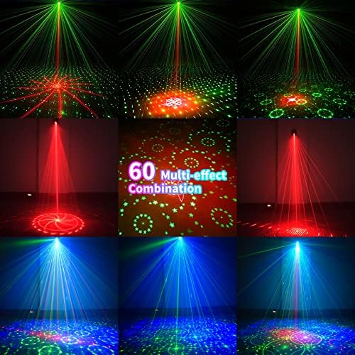 Безжично Осветление за парти на сцената в Дискотека на DJ -Лазерен лъч на Батерии - ефекта на светлинни Проектор с Озвучителни за Коледна