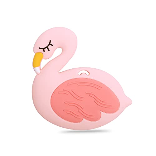 AmazingM Сензорен Дъвчене Прорезыватель Flamingo за момчета и Момичета, Сигурна играчка за Дъвчене от Хранително-Силикон за деца