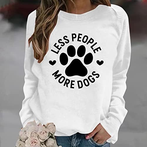 Hoody, Риза Just A Girl Who Обича Dogs, Есенни Ежедневни Жилетки, Пуловер, Тениска с дълъг ръкав За Момичета, Върхове