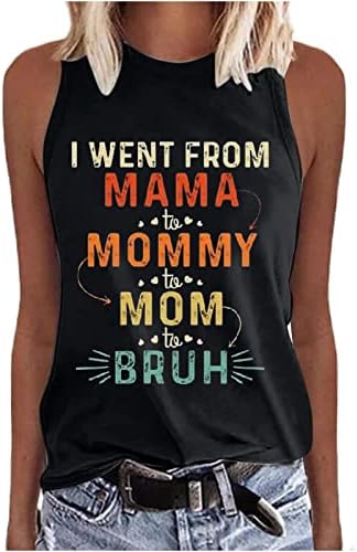 Риза за Майките, Жените и Бейзболни Ризи за Мама, Ризи, за Ден на Майката, Подарък Тениски с Писмото Принтом, Ежедневни Тениски Без Ръкави