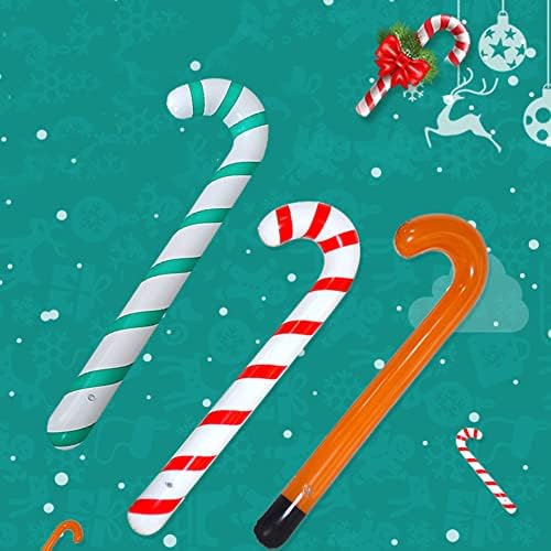 ikasus 34,5 См Надуваем Коледен Близалка-Бастун за Коледна украса, Бонбони-Бастуни Балони за Коледна Украса на Закрито на Открито