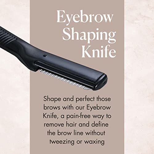 Browgame Eyebrow Shaping Knife Duo - Дермапланирующий инструмент за перфектни вежди и кожа - Множество Самобръсначка за вежди,